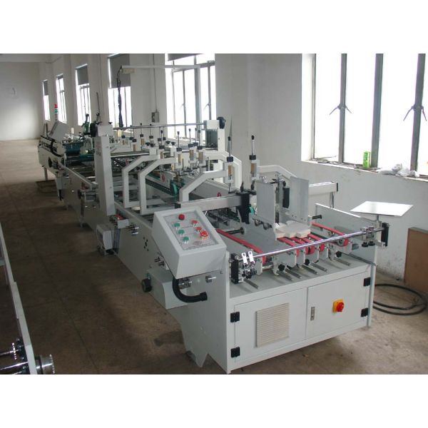 Paperboard Box Folder Gluer Machine 7KW 380V 8900 X 1100 X 1350mm KSHG 800 Model