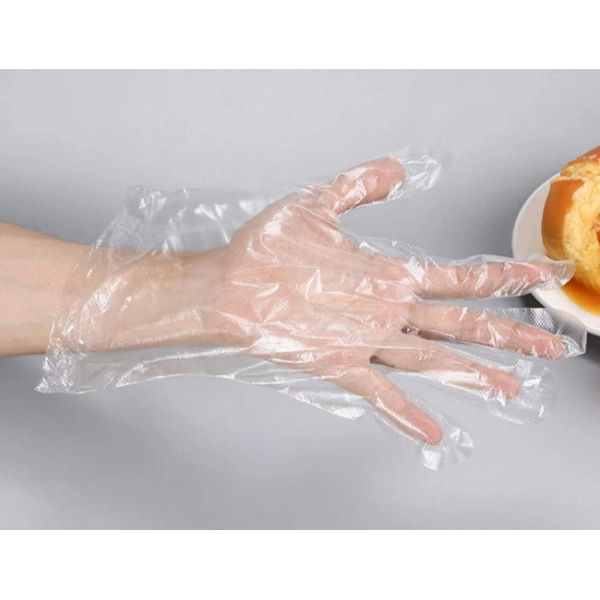 HDPE/PE Disposable Plastic Gloves Restaurant Home Service Catering Hygiene Transparent