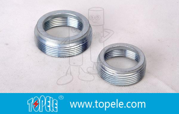 Electrical IMC Conduit Fittings Zinc Plated Steel Reducing Bushing , Threaded Reducer