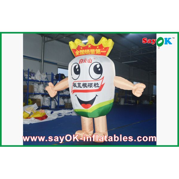 Ветр-доказательство костюма талисмана напольного шаржа раздувное с воздуходувкой