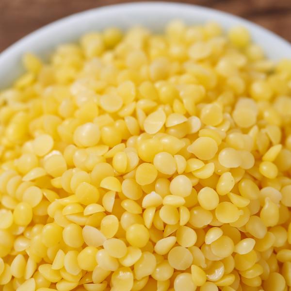 100% Pure Yellow Beeswax Pellets White Granule Wax For Food And Cosmetic Industry