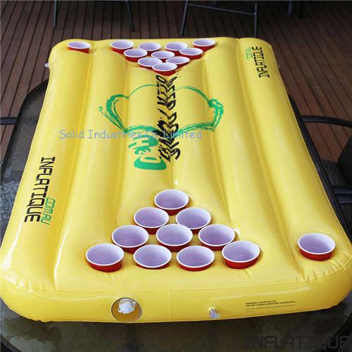 Factory Customized Funny Water Game Inflatable Beer Pong Table Float