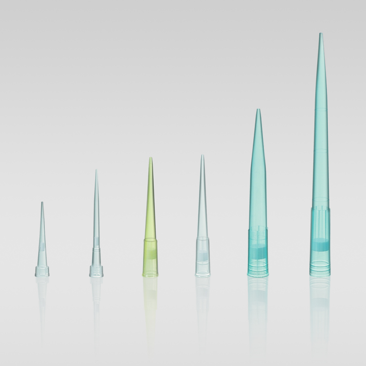 PP Material Pipette Tips 1000ul 200ul Lab Supplies Disposable Transparent Yellow Blue Pipette Tips with Filter