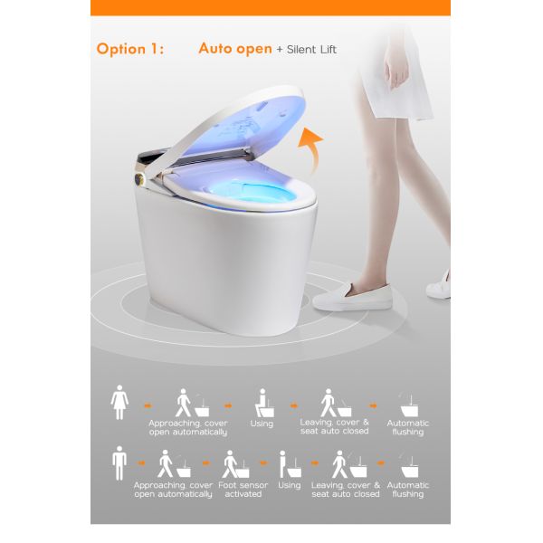 Туалет роскошного биде Wc датчика Bathroom электрического автоматического полного умный умный