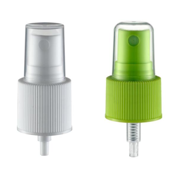 Smooth Ribber Aluminium Closure PP Plastic Fine Mist Sprayer Pump for Various Bottles