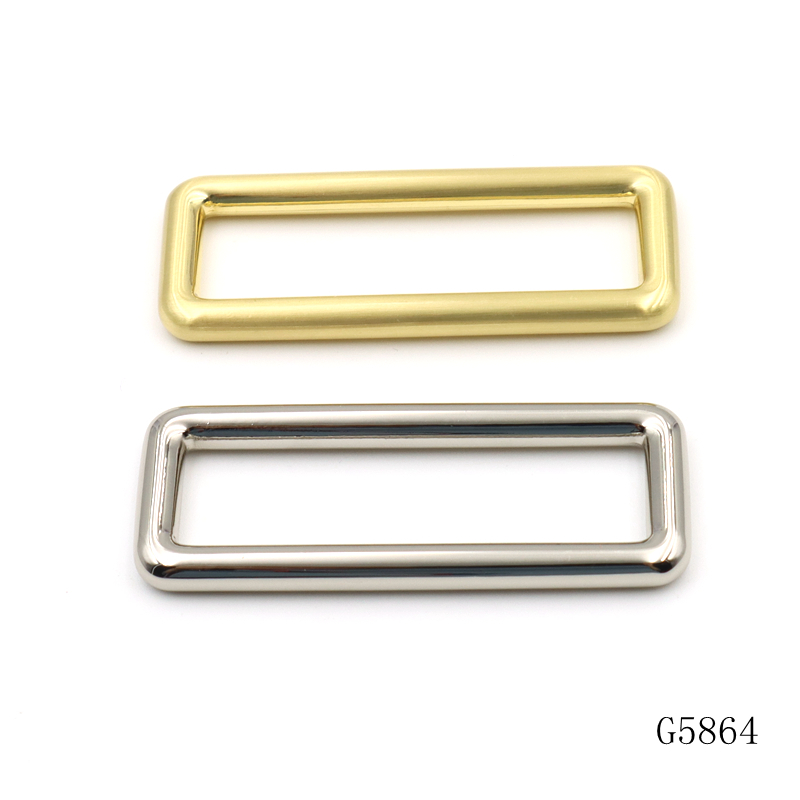 Bag Accessories 51mm Bag Slider Buckle Metal Square Buckle Zinc Alloy Die Casting Frame Buckle Strap Adjuster 