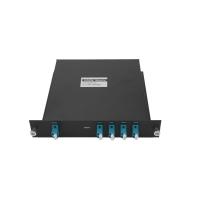 Frente de corte DWDM OADM Fibra doble 1U 4CH DWDM Mux Demux Pérdida de señal muy baja