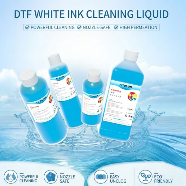 1000ml Capacity DTF Cleaning Solution Printhead Cleaner For XP600 I3200 4720 Tx800 Printer