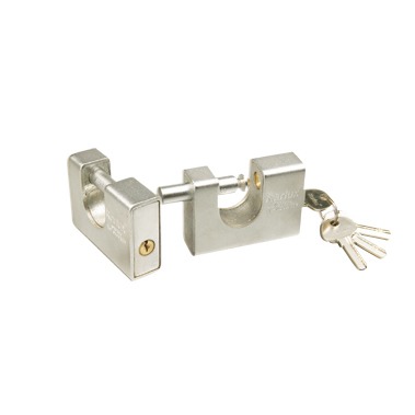 Rarlux Stainless Steel Cover Iron Padlock High Security Chrome-plated Heavy Duty Rectangular Padlock