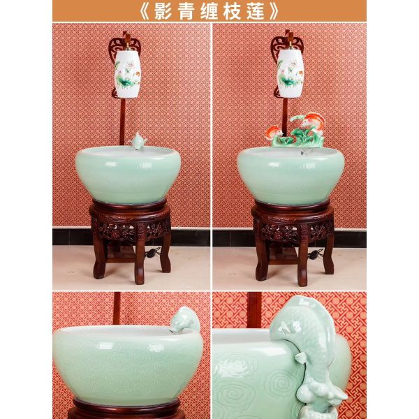 Los pescados azules vagos del koi de la base 460m m del modelo del esmalte ruedan