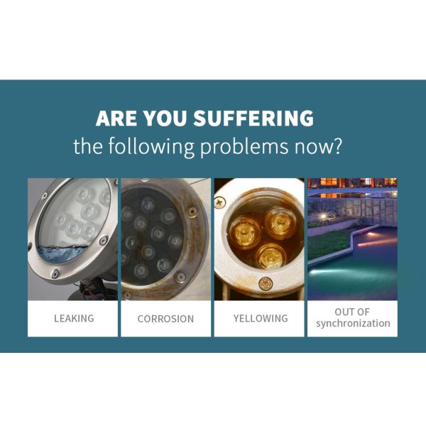 бассейн ERP Inground 24V IP68 SS316L привел света 9W с кабелем VDE