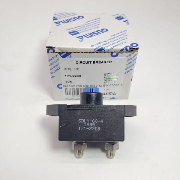 171-2208 1712208 60A Circuit Breaker For CAT 908 320C 232D 3126B C7 C9 C15