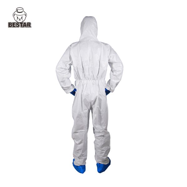 EN 14126 Yellow Disposable Medical Coveralls Type 5B/6B