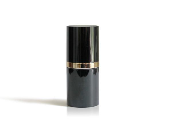 Metallic Black Airless Cosmetic Bottles For Facial Serium And Creams