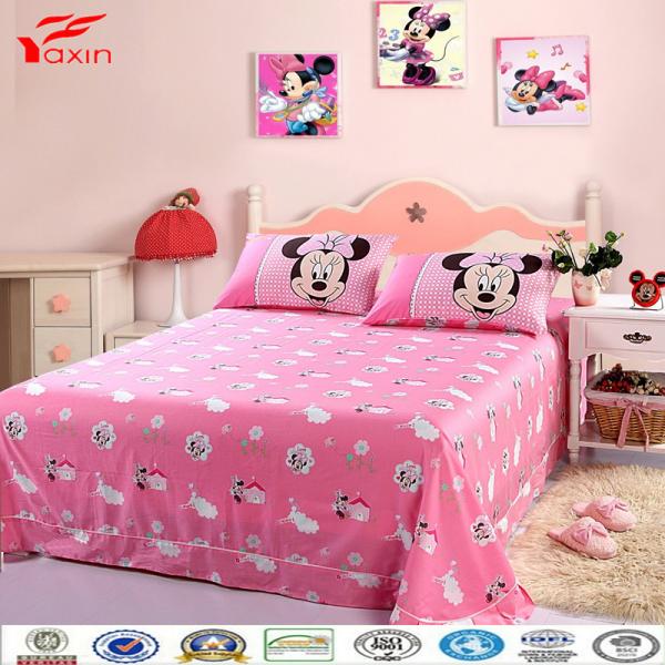 Cartoon China children Home Textiles,OEM Disney children bedding sheet sets,Microfiber Polyester bed sets