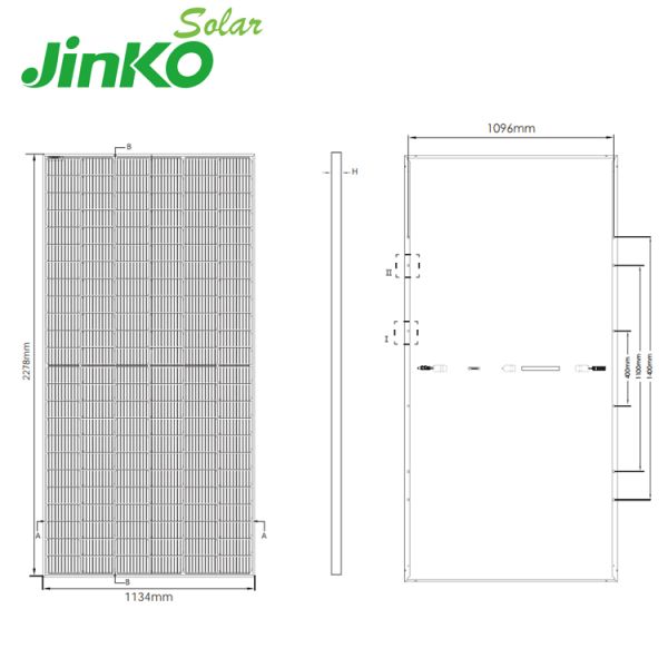 Jinko Monocrystalline High Efficiency Tiger Pro Pannelli Solari 550W 540W PV Panels Jinko 550 540 Solar Panels JKM540M-72HL4