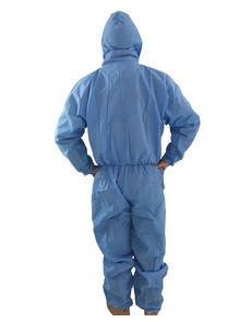 Chemical Safety Disposable Hospital Gowns Nonwoven Clothing Blue Color