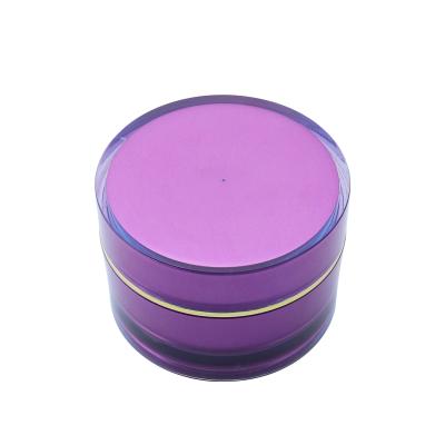 50g Acrylic Round Cream Jar Double Layered Cosmetic Packaging Plastic Face Cream Jar