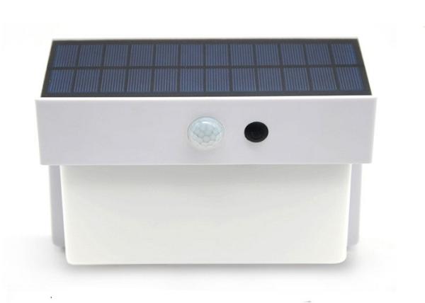 400LM Human Sensor Solar Panel Wall Light Gate Door Lamp