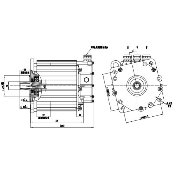 Intelligent control interface 5kW PMSM for Driverless Vehicle AGV