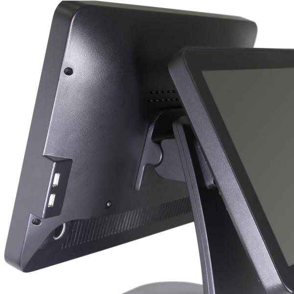 5 Wire Pos Cash Register , Touch Screen Pos Dual Screen With Wifi / 3G