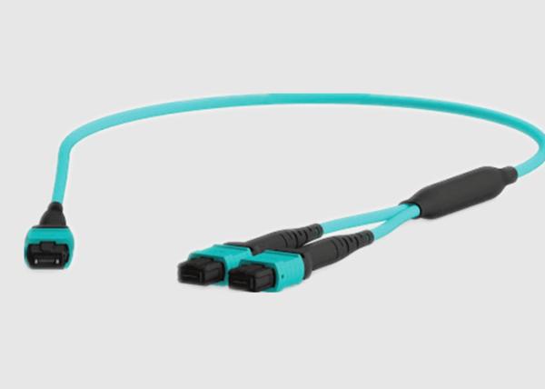 Cabo da fibra de 3.0MM 100G OM4 MPO
