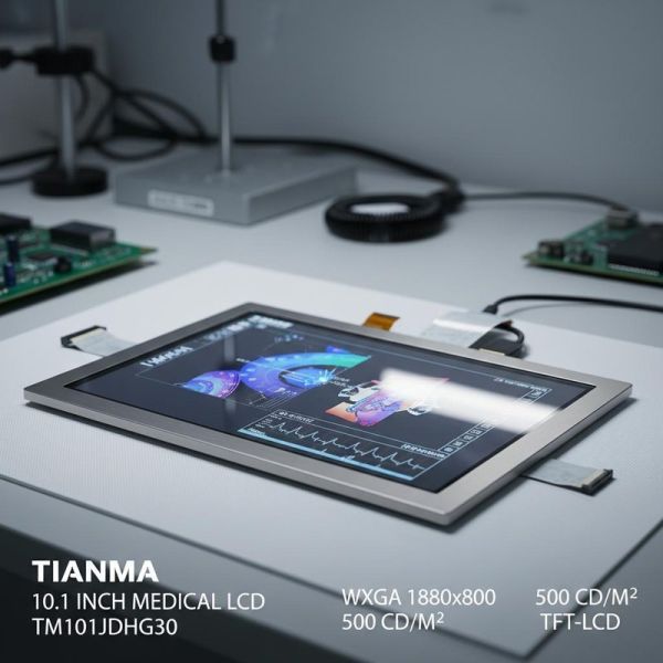 TIANMA 10.1 Inch Medical LCD Panel WXGA 1080x800pixels 500CD/M2 TFT-LCD Display Panel TM101JDHG30