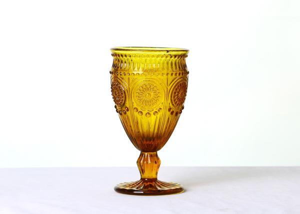 Hotel Leakageless 9cm 300ml Solid Colored Crystal Wine Glasses Solid Red, Lead Free Vintage Drinking Glass