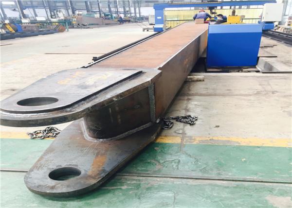 Orange Long Reach Backhoe Arm , Mini Excavator Extendable Arm 32 Meters