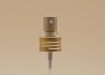 Screw Fine Mist Sprayer Pump , Matt Gold Mini Mist Sprayer With Clear Clip