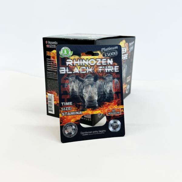 Rhino 69 Male Enhancement Pills Plastic Packing Box  Custom Packing Box