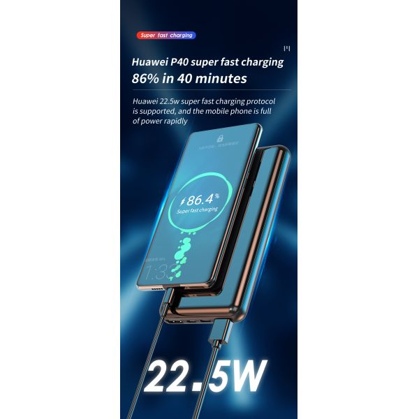 Portable Power Bank Trending Products 15W   Wireless Charging 10000 Mah High Capacity