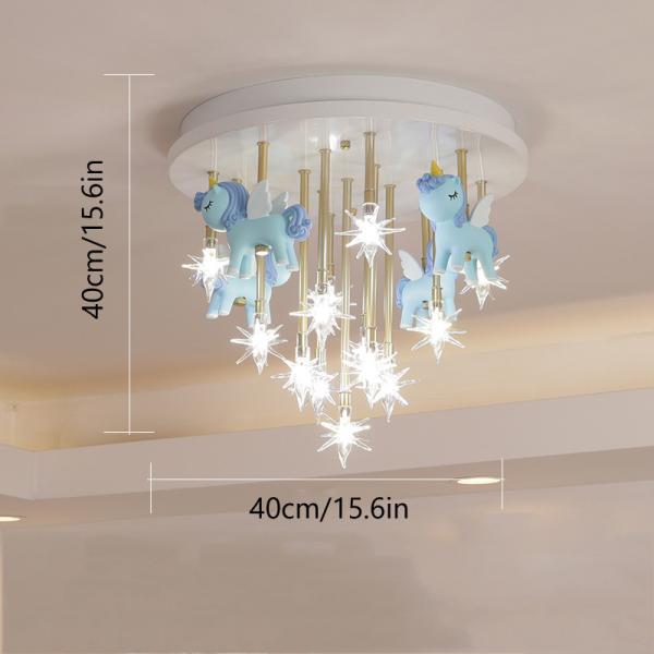Nnicorn Shape Led Cute Bedroom Lights For Girls Baby Room Light For Kids Room Chandelier(WH-MA-137)