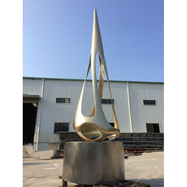 Decoración al aire libre pintada de la escultura del metal público urbano de bronce del jardín