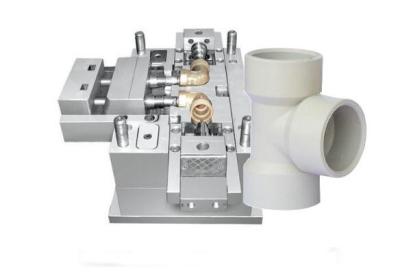 PVC Pipe Fitting Injection Molding Mold , Plastic Moulding Dies 0.02-0.05mm Tolerance