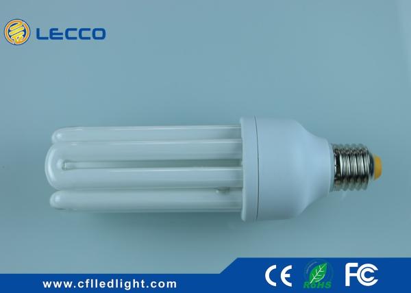 30W T4 Compact Fluorescent Lamps E27 , 4 Pin Cfl Light Bulb Nickle Plated AL Base