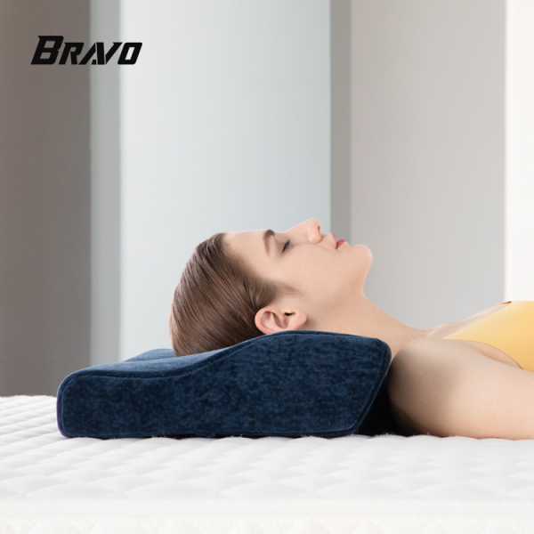 Total 100% Pure Memory Foam Cervical Pillow for Neck Support and Spinal Alignment