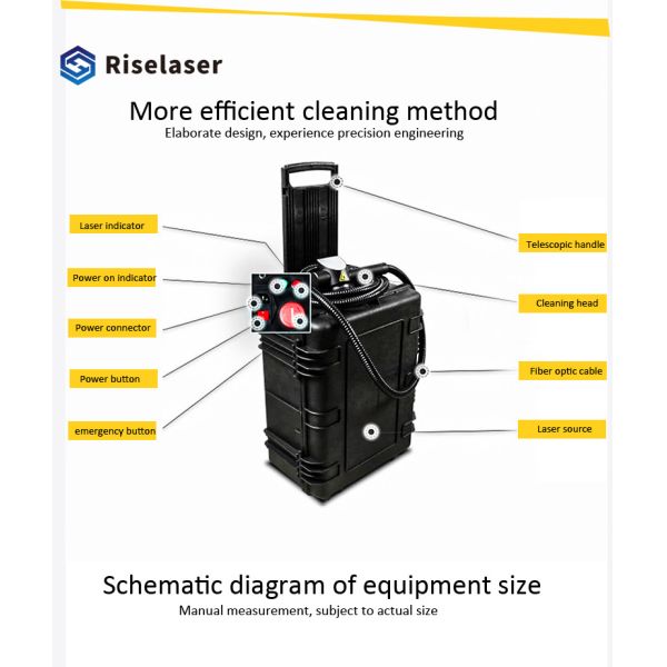 Metal Stainless Steel 100W Fiber Laser Cleaning Machine Rust Removal