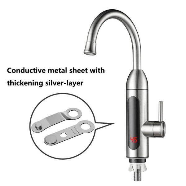 Fast Heating 304 Stainless Steel Instant Electric Water Heater Kitchen Tap