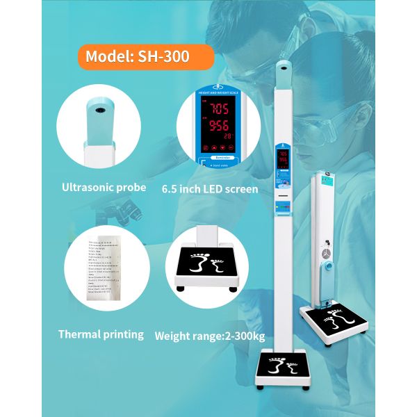 Coin 0perated Weighing Scale Ultrasonic Height Weight Body Balance