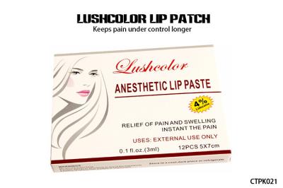 Lushcolor Lip Patch Tattoo Anesthetic Cream Lip Tattoo OEM Welcomed
