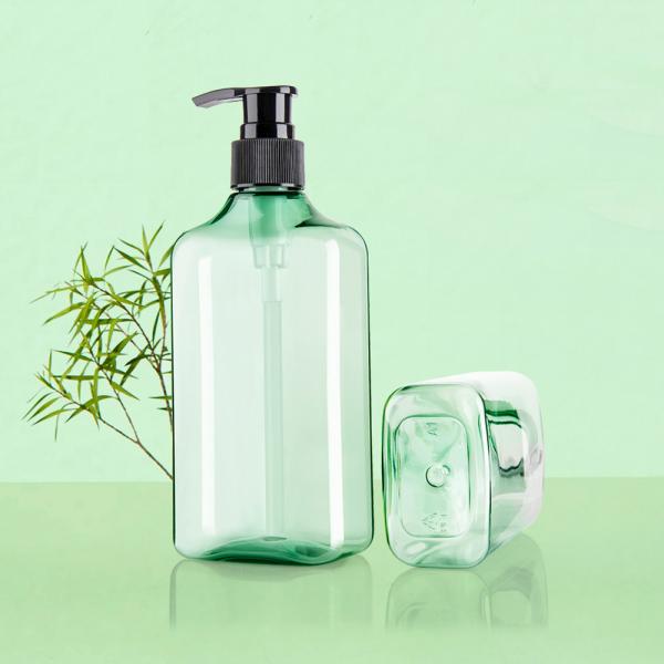 PET 10%-100% PCR Empty Shampoo Pump Bottles 300ML 460ML Recyclable Material