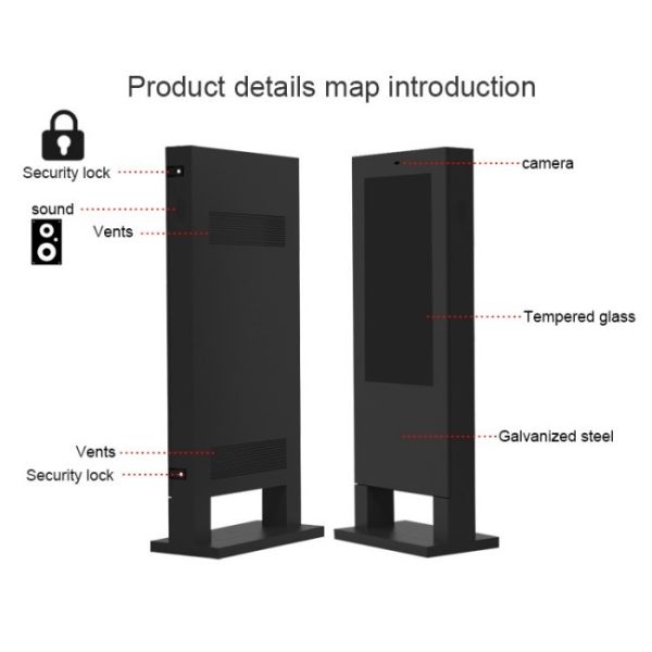 43 inch landscape promotional video optional system large outdoor lcd screens