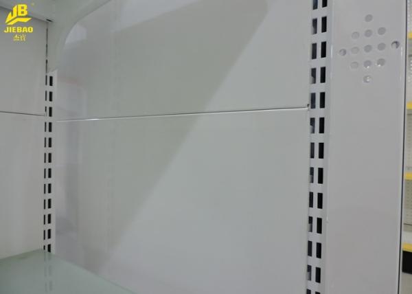 Glass Shelf Supermarket Storage Racks 80x30x2.0mm Columns 2.2mm Brackets
