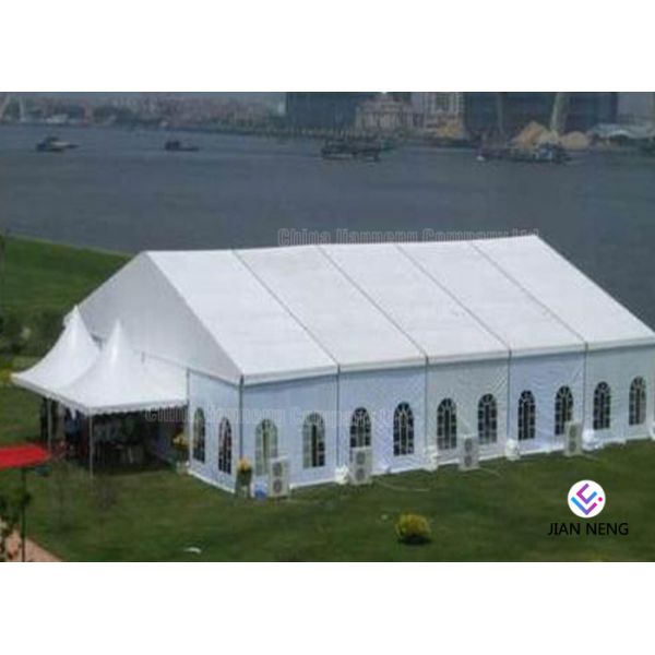 Customized Size Aluminum Frame PVC Cover Outdoor Tent For Living / Storage