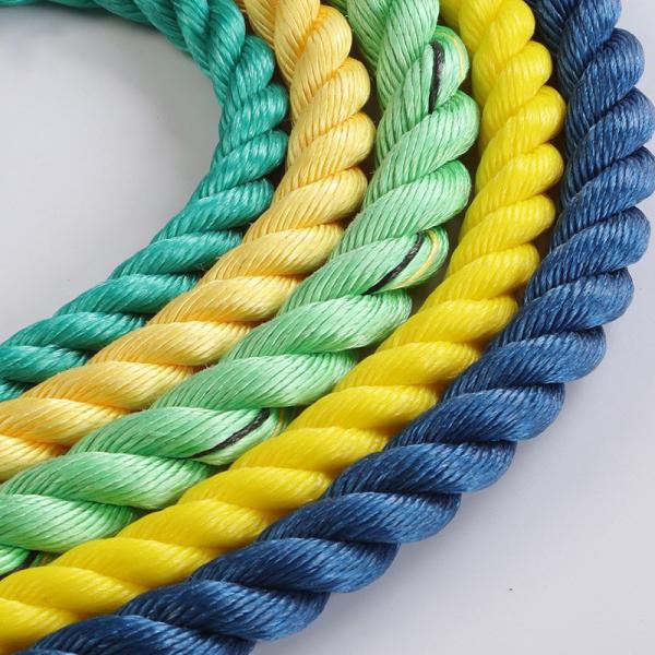 High Durability 3/4 Strands Polyester Dock Line Twisted Rope for Mooring