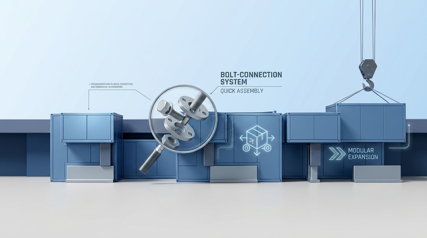 Relocatable Modular Bolt-Connected Steel Structure Workshop Dismountable Reusable Temporary Industrial Building