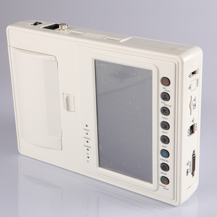Portable metal ecg machine 12 channel electrocardiogram CE ecg machine for hospital medical CE ISO ecg machine