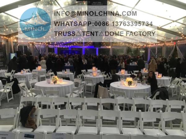 Hard Pressed Outdoor Marquee Tent 850gsm White PVC Coated
