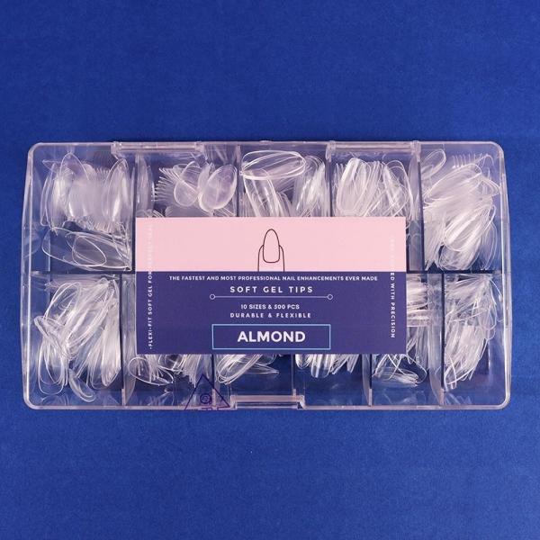 Pre-Designed Short Press on Nails French Tip for Custom Soft Acrylic Gel Professional Nail Extensions